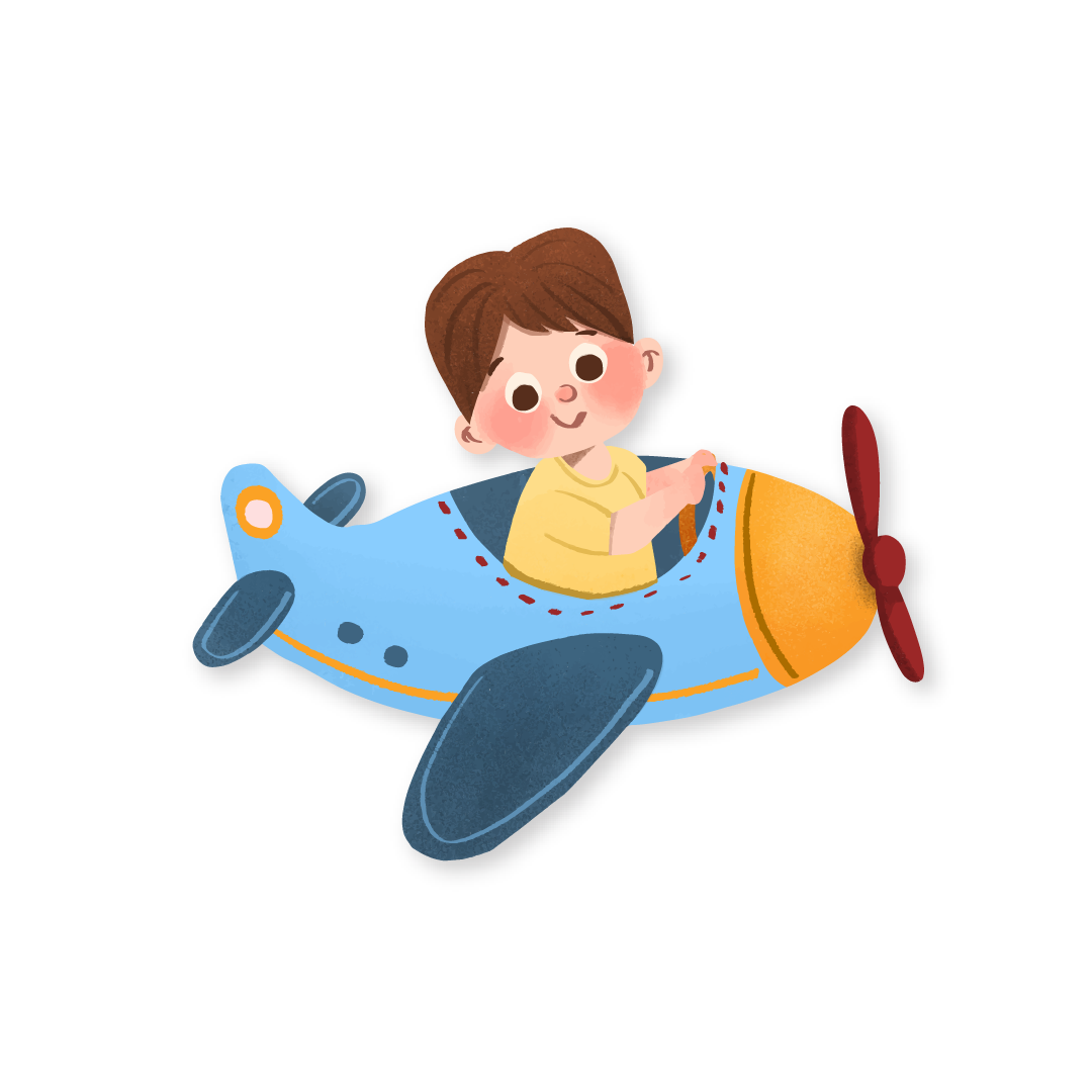 Mutlu çocuk illüstrasyonu